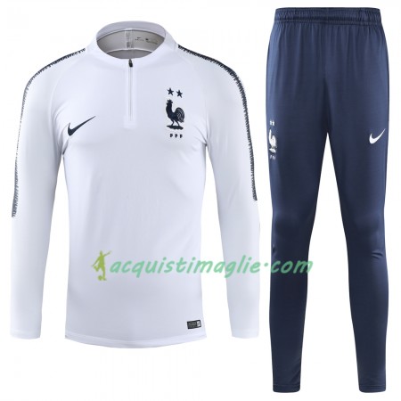 Francuska 2 Stars Tute Felpe da Allenamento Bianco 2018